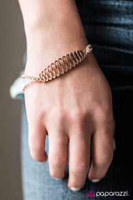 Jungle Journey Copper Bracelet-Paparazzi Accessories-ShelleysPaparazzi.com