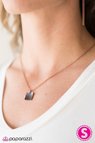 Just The Way You Are - Copper Necklace-Paparazzi Accessories-ShelleysPaparazzi.com