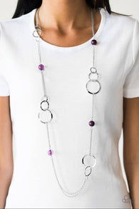 Keepin It Cali Purple Necklace-ShelleysPaparazzi.com-ShelleysPaparazzi.com