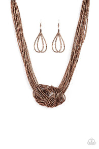 Knotted Knockout Copper Necklace