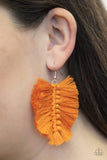 Knotted Native Orange Earrings