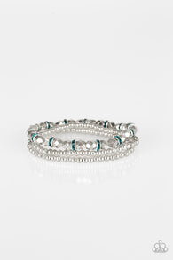 Let There Beam Light Blue Bracelet-ShelleysBling.com-ShelleysPaparazzi.com