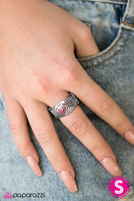Let Your Heart Guide You Red Ring-ShelleysBling.com-ShelleysPaparazzi.com