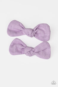Little Bow Peep Purple Hair Clip