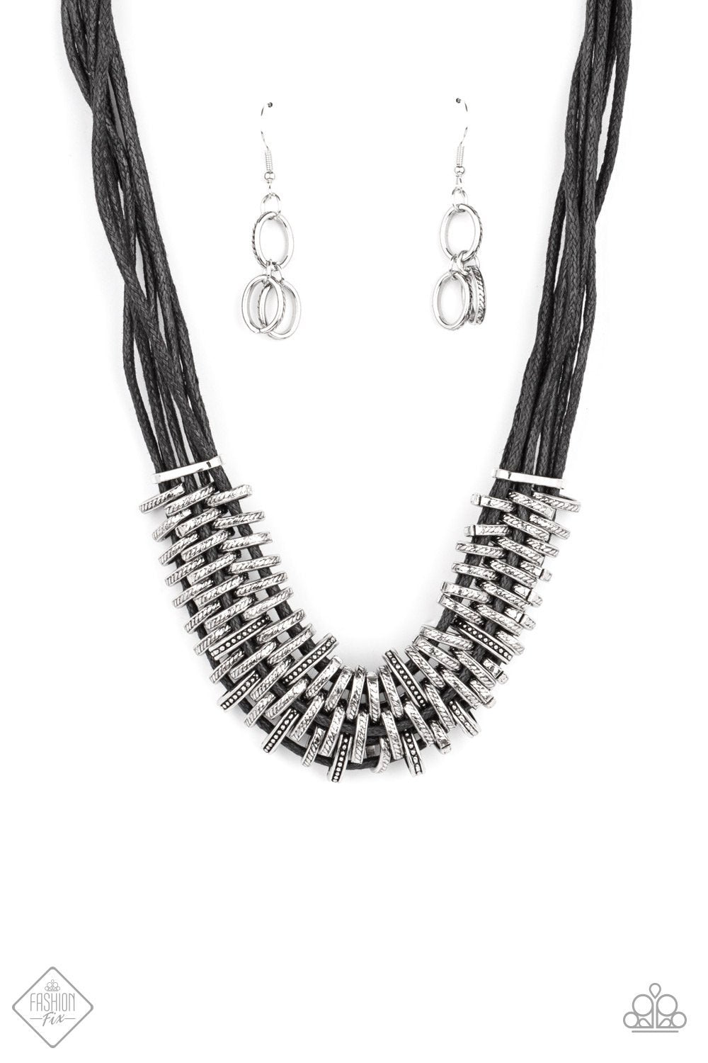 Ice Bank - Black Necklace - Paparazzi Accessories – Sassysblingandthings