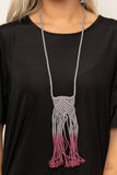 Look At MACRAME Now - Purple Necklace