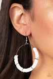 Loudly Layered - White Earrings