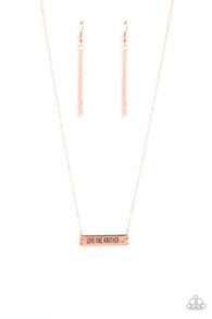 Love One Another Copper Necklace