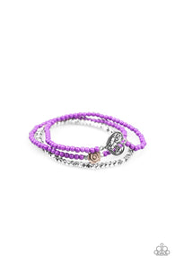 Lover's Loot Purple Bracelet-ShelleysBling.com-ShelleysPaparazzi.com