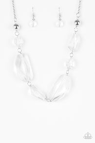 Luminous Luminary White Necklace-ShelleysBling.com-ShelleysPaparazzi.com