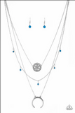 Lunar Lotus Blue Necklace