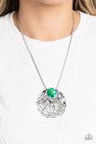 Lush Lattice - Green Necklace