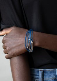 Magnetically Modern Blue Bracelet