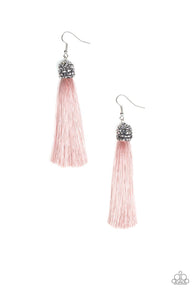 Make Room For Plume Pink Earrings