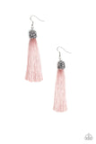 Make Room For Plume Pink Earrings