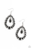 Malibu Mardi Gras Black Earrings