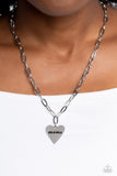 Mama Cant Buy You Love - Silver Necklace