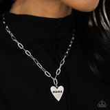 Mama Cant Buy You Love - Silver Necklace