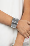 Mechanical Motif - Silver Cuff Bracelet