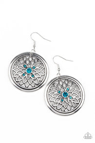 Mega Medallions - Blue Earrings