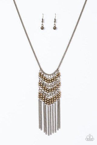 Metal Maven Brass Necklace-ShelleysBling.com-ShelleysPaparazzi.com