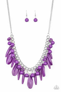 Miami Martinis Purple Necklace