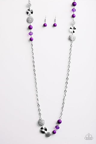 Midnight Musical Purple Necklace-ShelleysBling.com-ShelleysPaparazzi.com