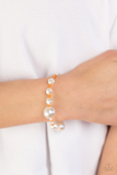 Modern Marina - Orange Necklace and Bracelet Set