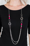 Modern Motley Pink Necklace