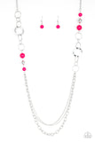 Modern Motley Pink Necklace