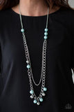 Modern Musical Blue Necklace