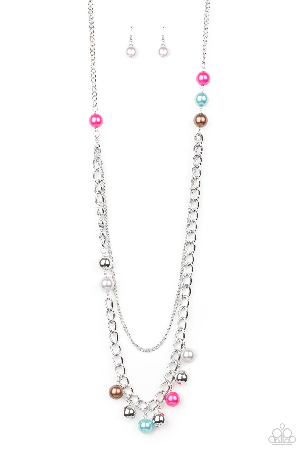 Secret Shimmer - Blue Key Necklace - Chic Jewelry Boutique