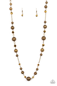 Modernly Majestic Brass Necklace-ShelleysBling.com-ShelleysPaparazzi.com