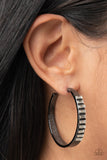 More To Love - Black Hoop Earrings