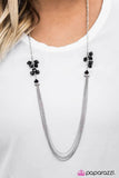 Movin and Groovin Black Necklace