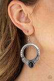 Natural Springs Black Earrings-ShelleysBling.com-ShelleysPaparazzi.com