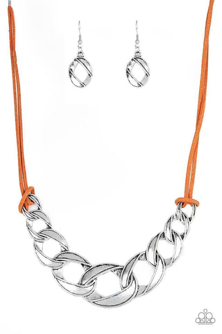 Naturally Nautical Orange Necklace-ShelleysBling.com-ShelleysPaparazzi.com