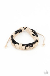 Nautical Distance - Black Urban Bracelet