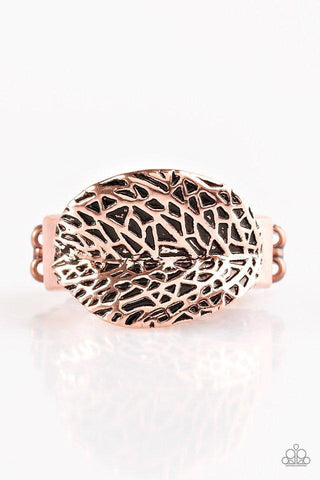 Never Leaf Me Copper Ring-ShelleysBling.com-ShelleysPaparazzi.com