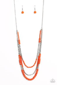 Newly Neverland - Orange Necklace
