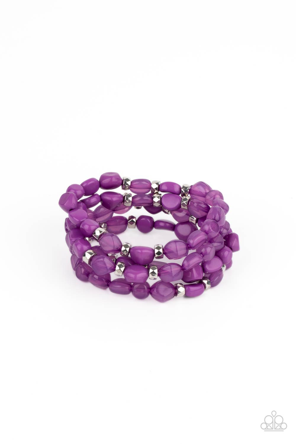 Nice GLOWING! - Purple Bracelets, Paparazzi Accessories