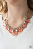 No Tears Left to Cry Orange Necklace-ShelleysBling.com-ShelleysPaparazzi.com