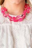 Oceanic Opulence - Pink Necklace and Bracelet Set