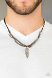 Off With His Arrowhead Brown Urban Necklace