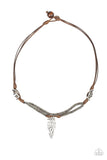 Off With His Arrowhead Brown Urban Necklace