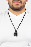 On The Lookout Black Urban Necklace
