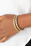 On The Spot Shimmer - Brass Bracelet