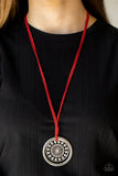 One Mandala Show Red Necklace