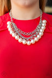 One-Way Wall Street White Necklace