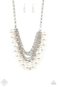 One-Way Wall Street White Necklace